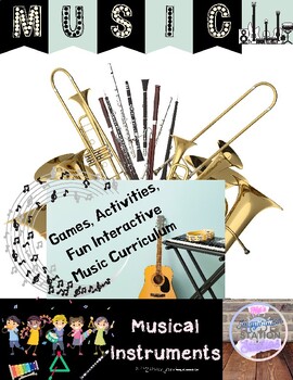Preview of Music Games-Elementary Music teaching: Musical Instruments-Games,Word Wall&more