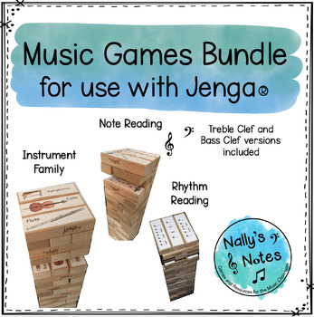 Preview of Music Games for use with Jenga Bundle