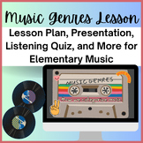 Music Genres Lesson Plan and Presentation for Elementary M