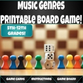 Music Genres Printable Board Game!