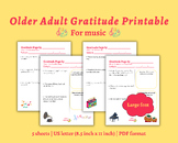 Music Gratitude Worksheets | Meaningful Printable Activity