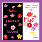 Music Helps Us Bloom! Spring and Summer Flower Bulletin Board Kit