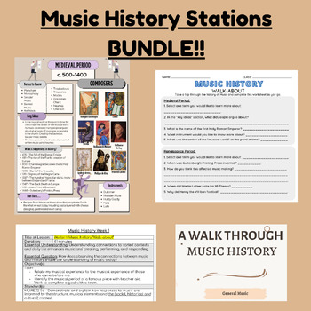 Preview of Music History Stations BUNDLE