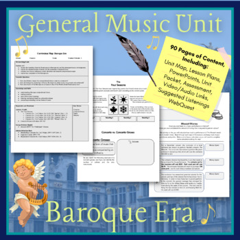 Preview of Music History Unit: Baroque Period (Middle School General Music)