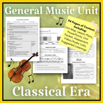 Preview of Music History Unit: Classical Period (Middle School General Music)