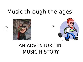 Preview of Music History for kids