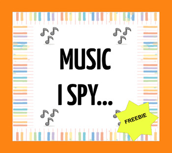 Preview of Music I Spy FREEBIE