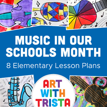 Preview of Music In Our Schools Month Elementary Color Theory Art Lessons