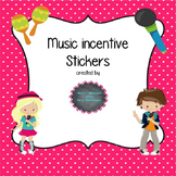 Music Incentive Stickers