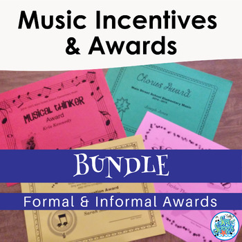 Preview of Music Incentives and Awards Bundle