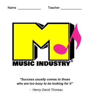 Preview of Music Industry Unit: Student Workbook & Teacher Slides