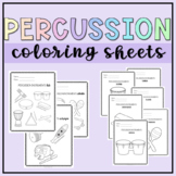 Music Instruments Coloring Sheets Percussion: Hit, Shake, Scrape