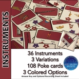 Music Instruments Poke Cards