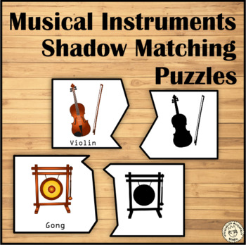 Preview of Music Instruments Shadow Matching Puzzles