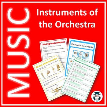 Preview of Music - Instruments of the Orchestra - Posters, Handouts and Worksheets