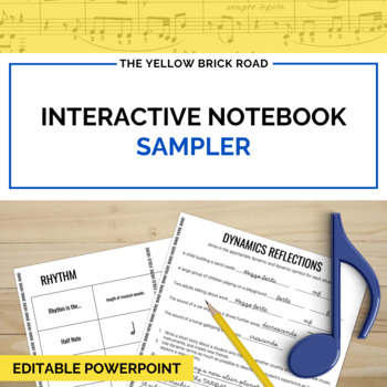 Preview of Music Interactive Notebook Sampler - music INB - music worksheets