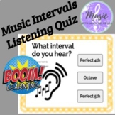 Music Intervals Listening Quiz Boom Cards