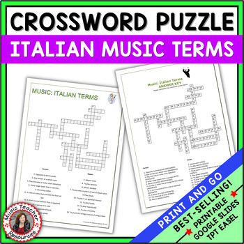 Maestro, musica! A music themed italian language crossword puzzle