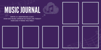 Preview of Music Journal - Digital Download