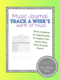 Music Journal - Track a week's worth of music!