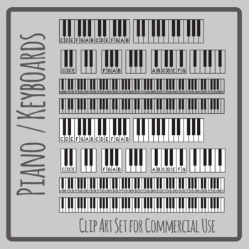piano keyboard clip art