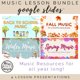 Music Lesson Bundle for All School Year Long, Four Seasons