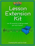 Music Lesson Extension Kit – 33 Exercises to Extend Your Lessons