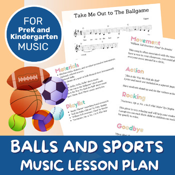 Preview of Music Lesson Plan | Balls and Sports | Movement and Musical Activities