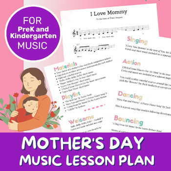Preview of Music Lesson Plan | Mother's Day | Movement and Musical Activities