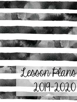 Preview of Lesson Plan Notebook Cover and Dividers