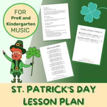 Preview of Music Lesson Plan | Saint Patricks Day | Movement and Musical Activities