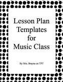 Music Lesson Plan Template