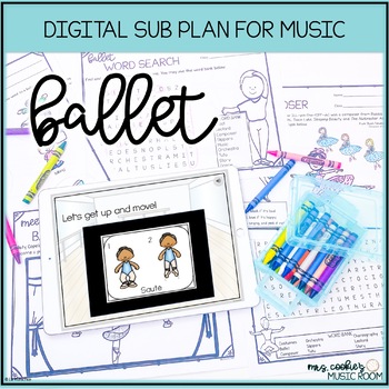 Preview of Music Lesson Plan for Ballet | No Tech and Digital Activities