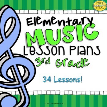Preview of 3rd Grade Music Lesson Plans (Set #1)