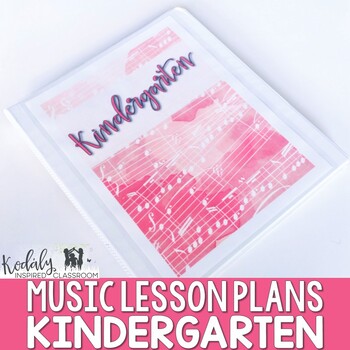 Preview of Elementary Music Lesson Plans - Kindergarten {36 Lessons}