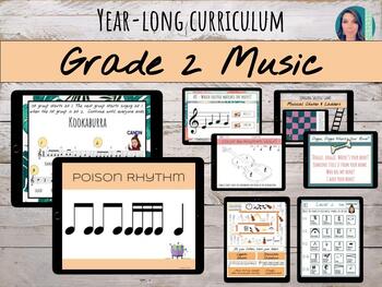 Preview of 2nd Grade | Year Long Music Lessons & Curriculum | 30% off