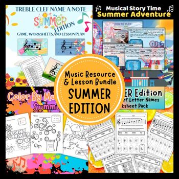Preview of Music Lesson Resource Bundle: Summer Edition - Music Unit and Resources