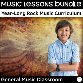 Preview of Rock Music Appreciation for Middle School | Year-Long General Music Curriculum