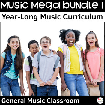 Preview of Music Lessons and Worksheets Mega Bundle 1 for Middle School & General Music