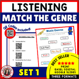 Music Listening Activities - Match the Music Genres