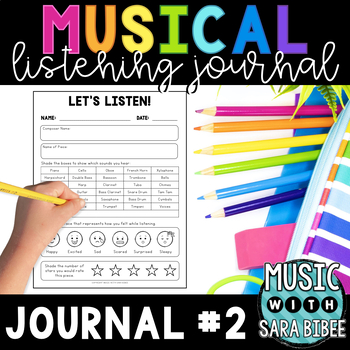 Preview of Music Listening Journal #2 {FREEBIE}