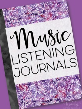Preview of Music Listening Journals - great for Distance Learning