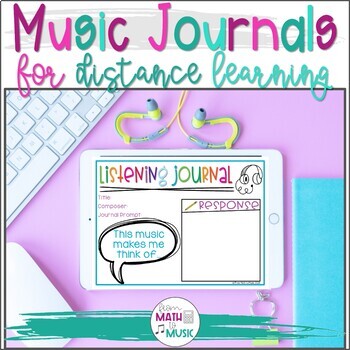 Preview of Music Listening Journals - Digital