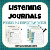 Music Listening Journals | Printable & Digital