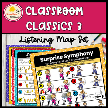 Music Listening Maps: Elementary Music Listening Maps by Sunshine and Music