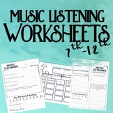 Music Listening Worksheets, Level Two