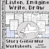 Music Listening with Creative Writing Worksheets Gymnopedi