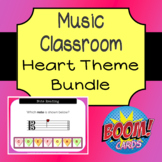 Music Literacy Boom Cards - Heart Theme BUNDLE