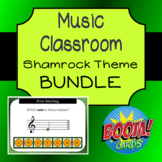 Music Literacy Boom Cards - Shamrock Theme BUNDLE