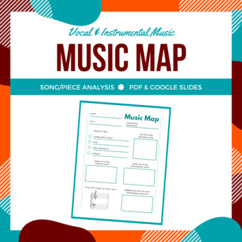 Preview of Music Map: Song/Piece Analysis Worksheet for Band/Choir/Orchestra